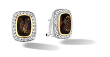 Load image into Gallery viewer, Raina Earrings with Blue Topaz in Silver &amp; 14K Gold