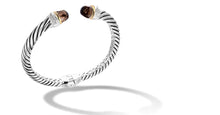 Load image into Gallery viewer, CLASSIC CABLE CROSS OVER BRACELET SILVER/GOLD/SOMKEY TOPAZ/ DIAMOMDS