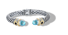 Load image into Gallery viewer, MEGHA BRACELET BLUE TOPAZ - Gir Collection