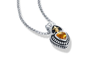 Load image into Gallery viewer, FLEUR DE LIS NECKLACE CITRINE - Gir Collection