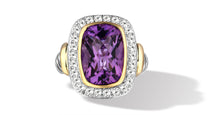 Load image into Gallery viewer, RING IN SIVER & GOLD WITH AMETHYST