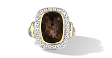 Load image into Gallery viewer, RING IN SILVER 7 GOLD WITH SMOKEY TOPAZ -