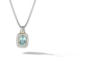 Load image into Gallery viewer, NECKLACE IN SILVER & GOLD WITH BLUE TOPAZ -