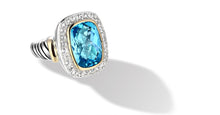 Load image into Gallery viewer, RING IN SILVER & GOLD WITH BLUE TOPAZ