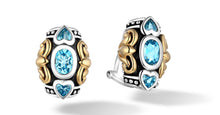 Load image into Gallery viewer, JANKI EARRINGS BLUE TOPAZ - Gir Collection