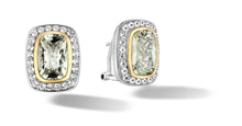 Load image into Gallery viewer, EARRINGS IN SILVER &amp; GOLD WITH PARSIOLITE