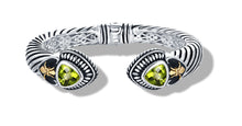 Load image into Gallery viewer, CLASSIC CABLE BRACELET PERIDOT IN SILVER /GOLD