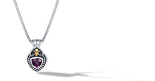 Load image into Gallery viewer, NECKLACE  WITH AMETHYST IN SILVER &amp; GOLD