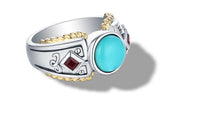 Load image into Gallery viewer, MANALI RING TURQUOISE - Gir Collection