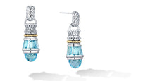 Load image into Gallery viewer, MAYA EARRINGS BLUE TOPAZ - Gir Collection
