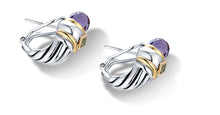 Load image into Gallery viewer, MEGHA EARRINGS AMETHYST - Gir Collection