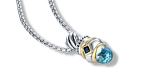 Load image into Gallery viewer, MEGHA NECKLACE BLUE TOPAZ - Gir Collection