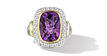 Load image into Gallery viewer, RING IN SIVER &amp; GOLD WITH AMETHYST 