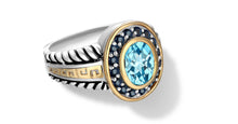 Load image into Gallery viewer, ZIKARA RING BLUE TOPAZ - Gir Collection